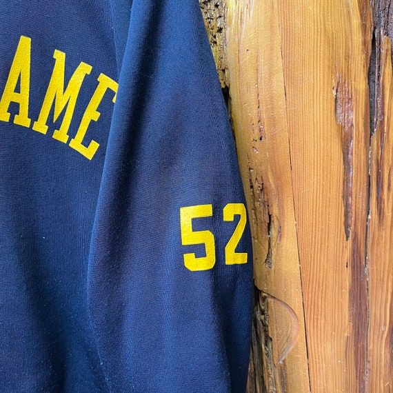 Vintage 50s Champion Notre Dame Spell Out Sweatsh… - image 3