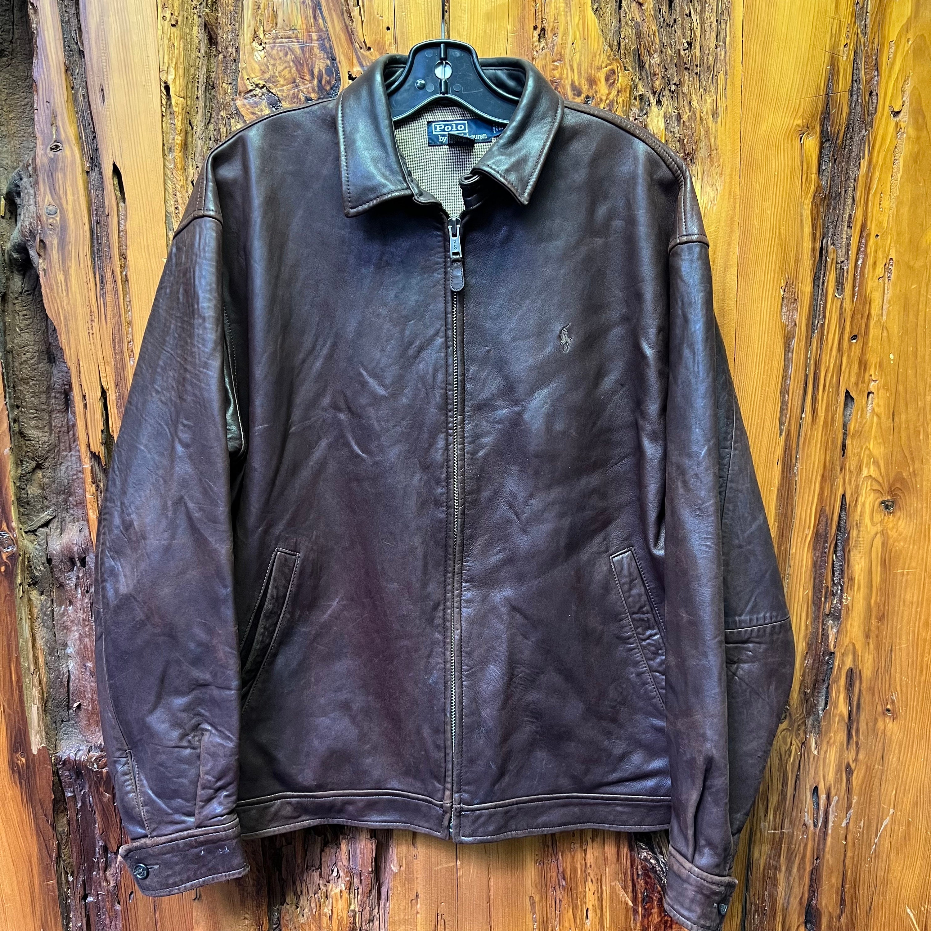 90-00´s real reather jacket-