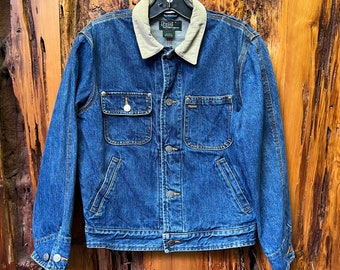 Vintage 80s Polo Ralph Lauren Denim Trucker Jacket