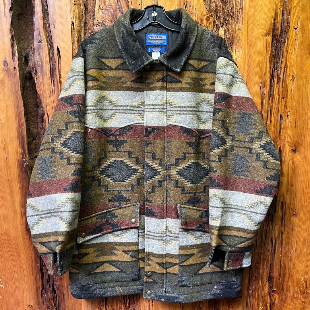 90'S Pendleton Tartan Check Wool Tailored Jacket Made in USA Women's XL Vintage /eaa497061