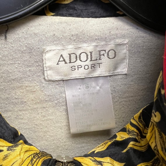 Vintage Adolfo Sport Animal Print Bomber Jacket W… - image 3