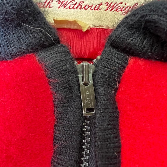 Vintage 60s Mcgregor Red Half Zip Fleece Sweater … - image 3