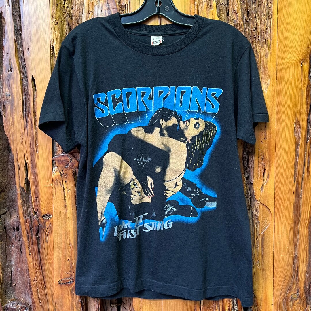 Vintage 1984 Scorpions US Tour Love at First Sting Single Stitch T ...