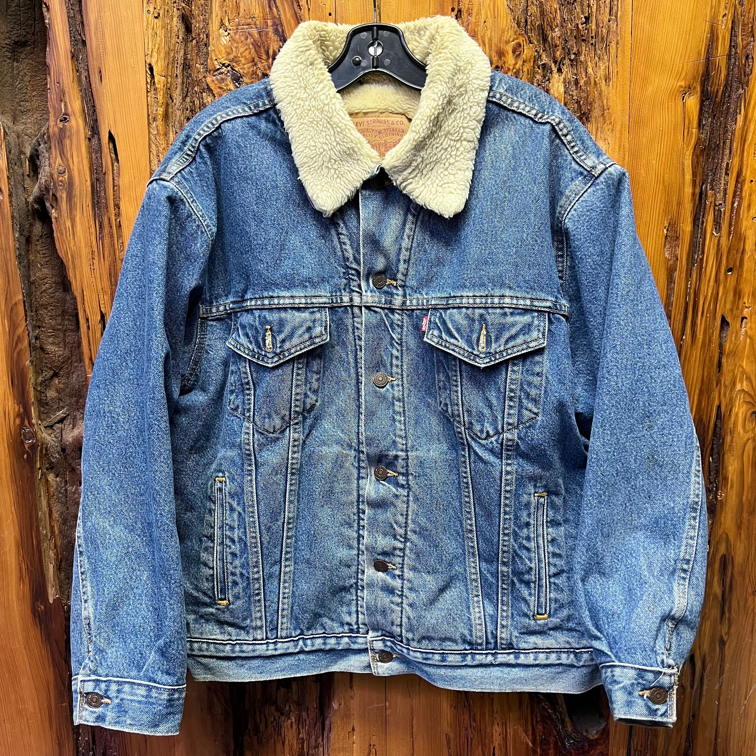 Vintage Levis Denim Jacket, Navy Acid Wash Jean Jacket Large Mens Womens 80s  90s Grunge USA Levi Jacket, Work Wear Truckerjacket 