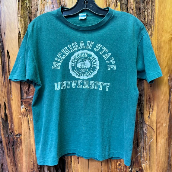 Vintage 70s Champion Michigan State University Si… - image 1