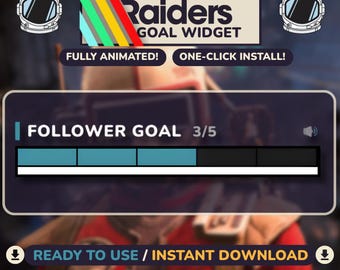 Arc Raiders Health Bar Widget | Twitch StreamElements OBS | Goal