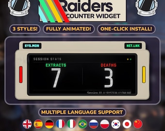 Animated Arc Raiders Style Counter - Multi-Language, Auto-Save, Chat Commands & SFX