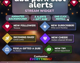 Animated DBD Perk Alerts | Twitch Overlay (Instant Download)