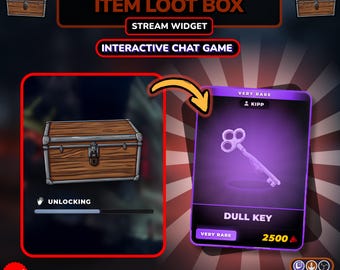 DBD Loot Crate Widget | Twitch Channel Point Game | Survivor Item Gacha | StreamElements