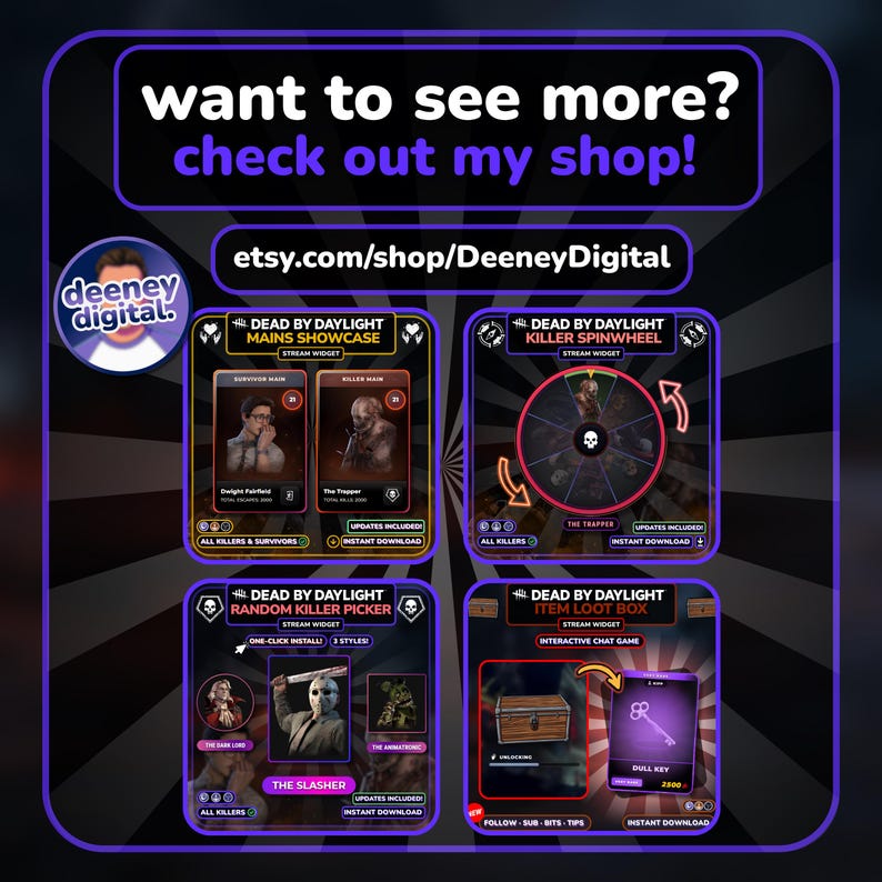 Random DBD Perk Roulette Widget | Animated Randomizer for Dead by Daylight | Twitch StreamElements OBS image 10