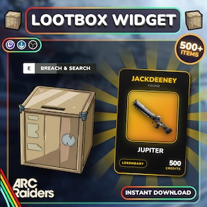 Arc Raiders Loot Box Widget | Twitch Channel Points Overlay (Instant Download)