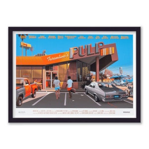 Pulp Fiction Diner neuerfundene Filmplakat