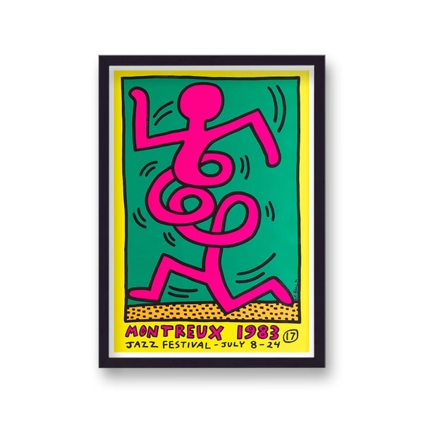 Keith Haring 1983 Montreux Jazz Festival Poster