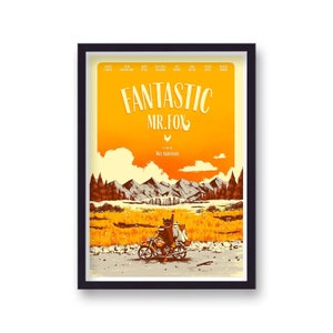 Fantastico poster del film alternativo di Mr Fox