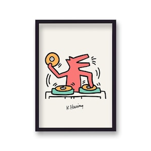 Keith Haring DJ Signed