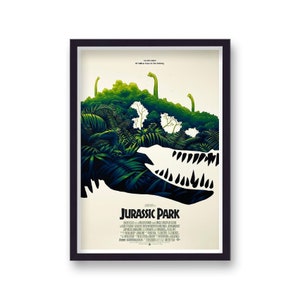 Jurassic Park Regenwald T-Rex alternatives Filmplakat