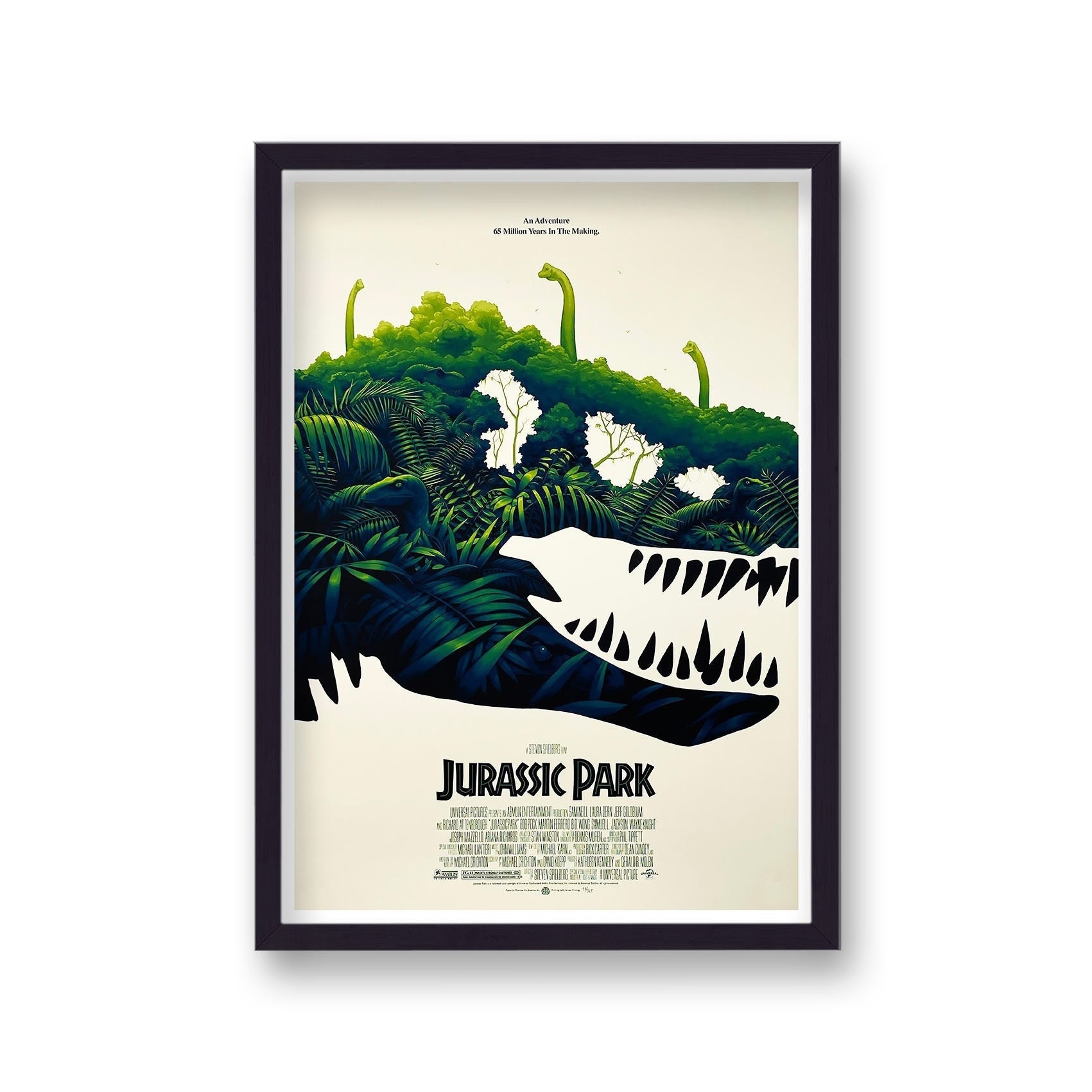 Jurassic Park Rain Forest Trex Alternative Movie Poster Etsy