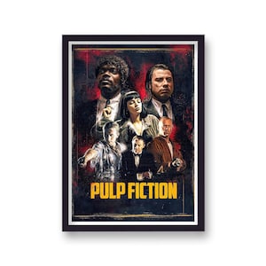 Póster de la película Pulp Fiction v6 reelaborado
