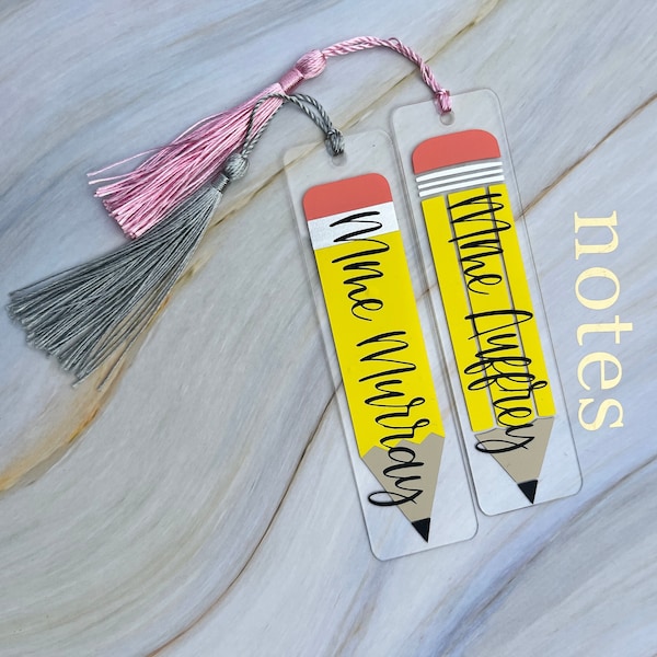 Teacher Pencil Bookmark