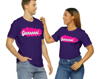 Camiseta unisex de manga corta con estampado de Pink Gurrrrl-Glitch