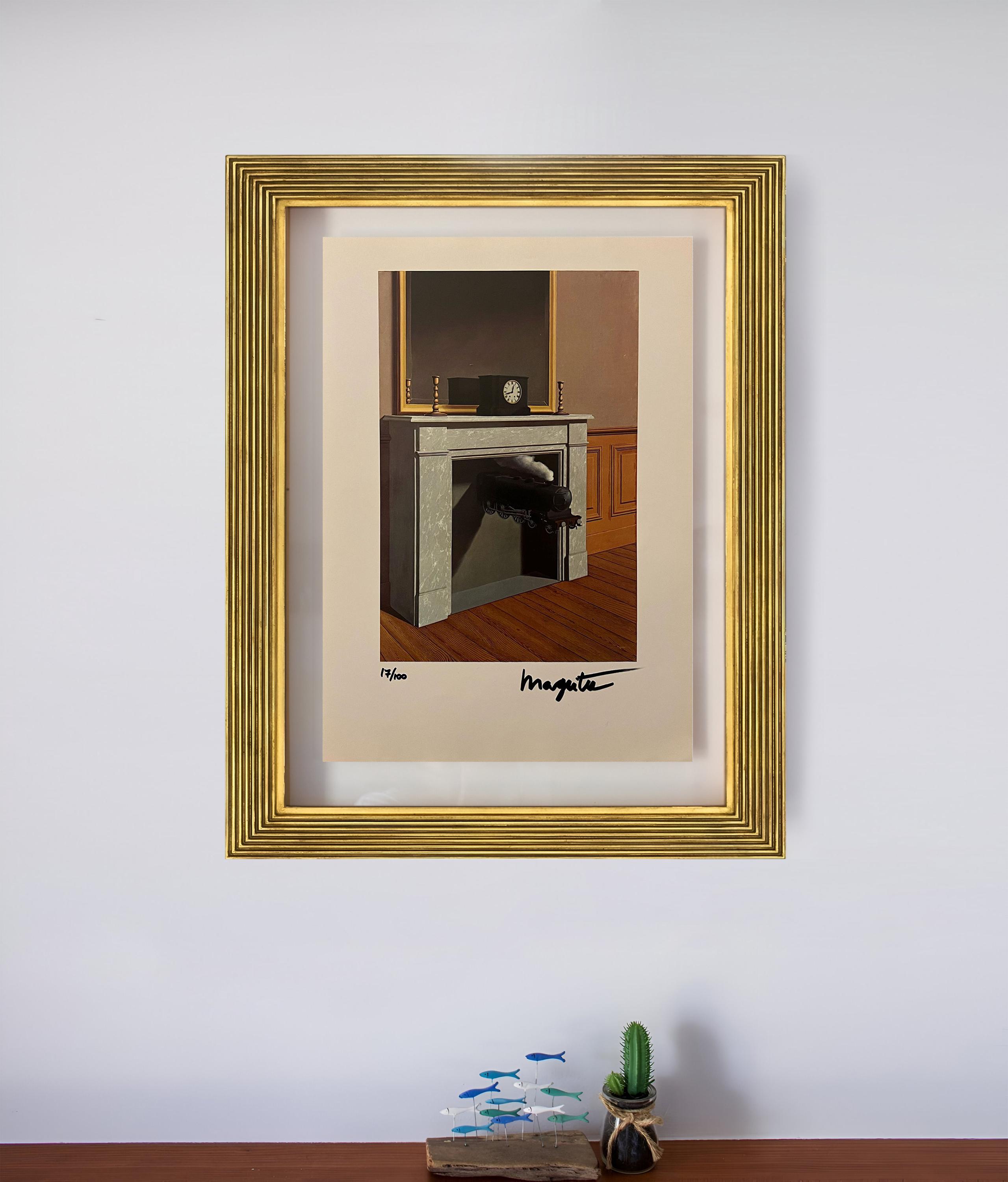 額装済/Time Transfixed（ルネ マグリット） 額装済/Time Transfixed（ルネ マグリット）