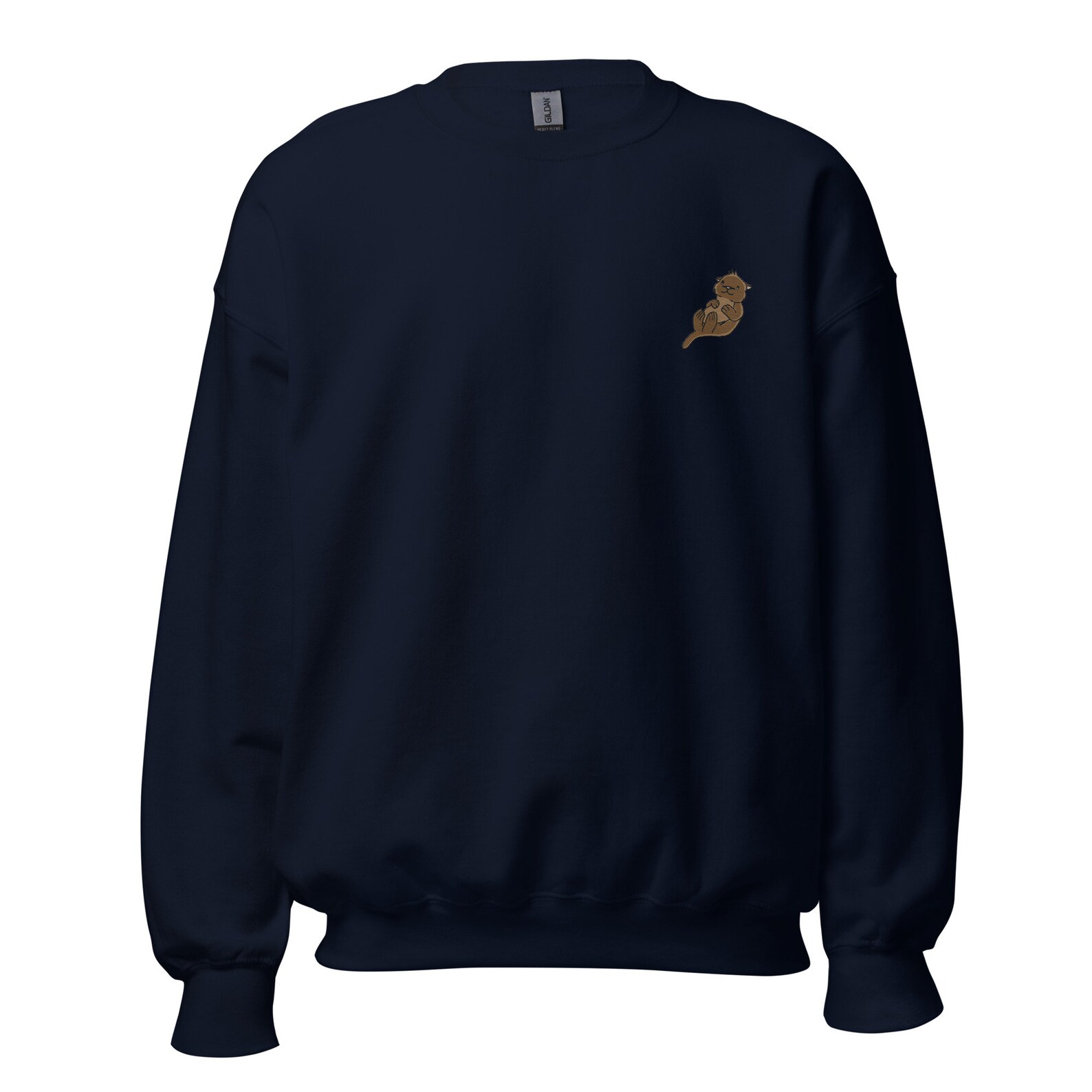 Otter Print Pattern Women Crewneck Sweatshirt