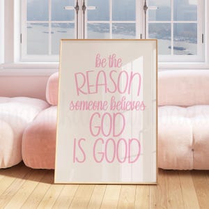 Arte de pared cristiano preppy imprimible, impresión de versículos bíblicos para dormitorio, decoración de pared con las Escrituras, arte de pared para niña cristiana, póster de versículos bíblicos