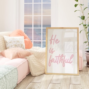 Pink Christian Printable Wall Art Bible Verse Scripture Dorm Room Wall Art Pink Jesus Wall Decor Digital Art Pink Jesus Poster