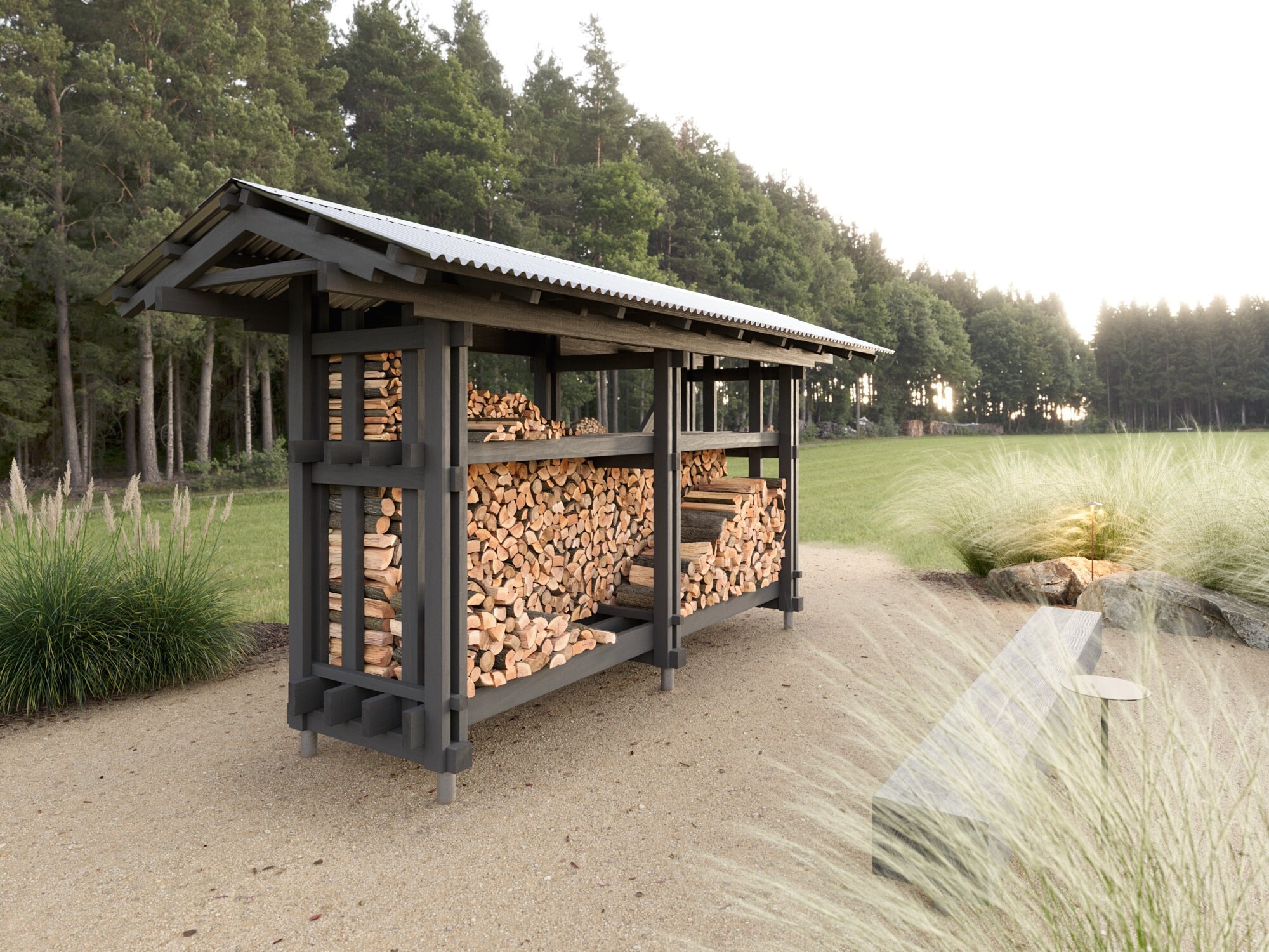 1 cord wood shed best sale