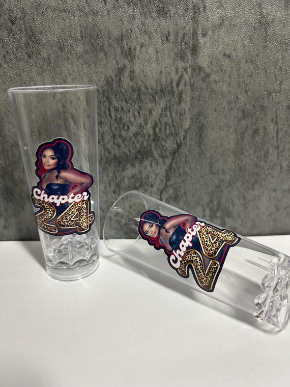 Custom Shot Glasses, Girls Trip, Birthday Party Favor, Cheetah Print, Face, Name, Zodiac Design, 2oz Glass or Acrylic Shot Cups,Personalized