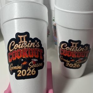Custom Photo Foam Cups, Personalized Party Favor, 20oz image 11