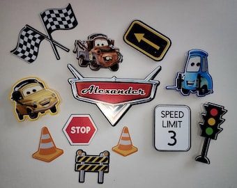 Adorno para tarta de Cars