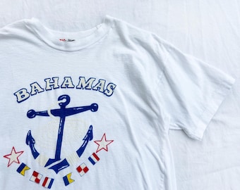 Camiseta gráfica unisex Bahamas de los años 80 y 90 (talla S)