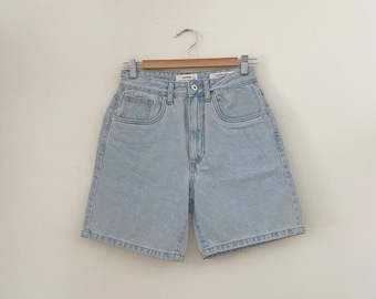 Y2K Denim Shorts Low Waisted Blue Jean Short 00s Grunge
