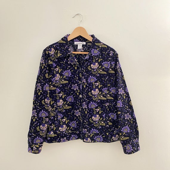 Purple Paisley Corduroy Jacket