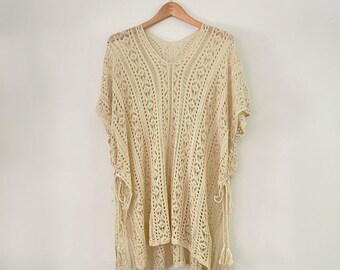 Vestido playero de crochet
