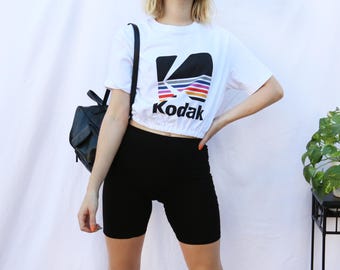 Conjunto de camiseta elástica corta y coletero para mujer M