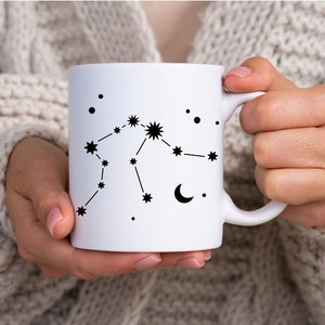 Mug Gift Zodiac Sign Aquarius Zodiac Sign Constellation Aquarius Personalized Mug for Birthday Coffee Cup Mug