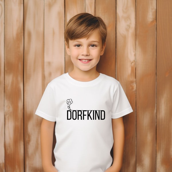 T-Shirt Dorfkind funny children's shirt personalized with name Dorfkindshirt country life country bumpkin adventurous children's fashion close to nature