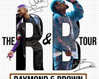 Usher Chris Brown Raymond & Brown Tour 2026 T-Shirt Design (Digital Download)