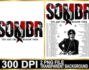 Sombr You Are The Reason Tour PNG: Chris Brown Fan Merch (Digital Download)