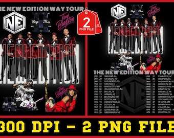 2 PNG FILE The New Edition Way Tour 2026 Concert Digital File Instan Download
