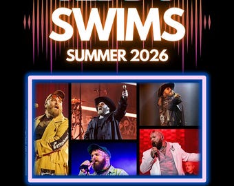 Teddy Swims Summer Tour 2026 PNG Clipart, Fan Art T-Shirt Design (Digital Download)