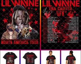 Lil Wayne Tha Carter Tour T-Shirt Design: PNG Digital File