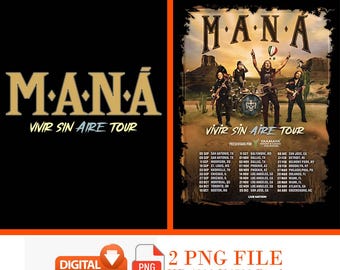 MANA Tour 2025 T-Shirt Design PNG File (Digital Download)