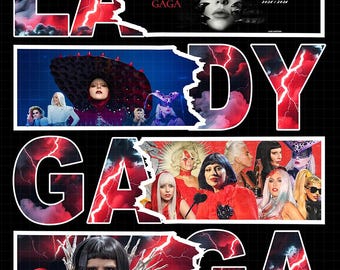 Lady Gaga PNG File, Mayhem Ball Tour Digital File (Instant Download)