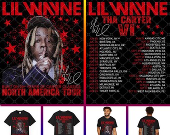 Lil Wayne Tha Carter Tour T-Shirt Design: PNG Digital File