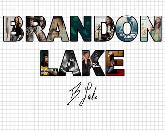 Archivo PNG de Brandon Lake, archivo digital de la gira King Of Hearts 2026, descarga instantánea.