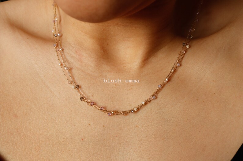 Collana Girocollo Multistrato Con Perle E Strati - Gioielli Regolabili Per Donne E Ragazze, Eleganza Bohémien