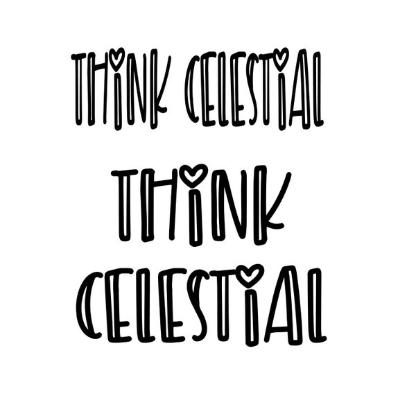 Think Celestial Decal